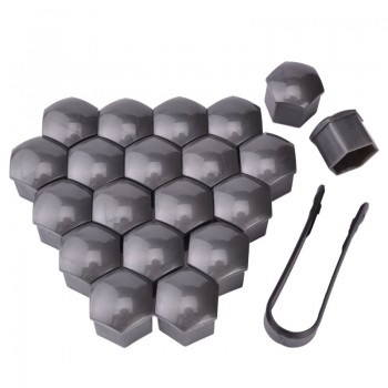 SPEEDWOW 21 mm Car Wheel Nuts Covers 20Pcs Wheel Screw Bolts Nut Caps Tyre Wheel Hub Covers Auto Hub Screw Protector