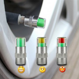4X Tyre Tire Pressure Gauge Indicator Alert Auto Car Styling Car Accessories For Car Scooter Motorcycle Camping Not for motos