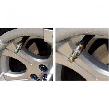 4X Tyre Tire Pressure Gauge Indicator Alert Auto Car Styling Car Accessories For Car Scooter Motorcycle Camping Not for motos