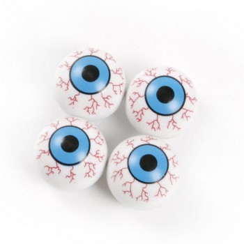 New 4Pcs/Lot Creative Bike Accessories Eye Ball Pattern Auto Wheel Valve Air Stem Cap Cover Tire Screw Dust Plug for Car Truck
