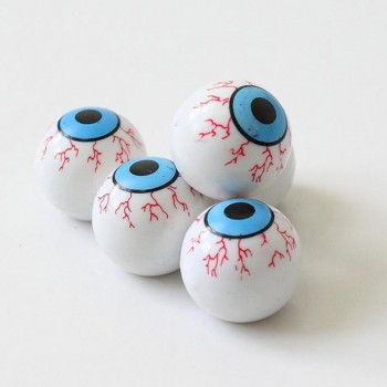 New 4Pcs/Lot Creative Bike Accessories Eye Ball Pattern Auto Wheel Valve Air Stem Cap Cover Tire Screw Dust Plug for Car Truck