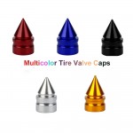 4x Aluminum Bullet  Car Truck Air Port Cover Tire Cone Rim Valve Wheel Stem Caps