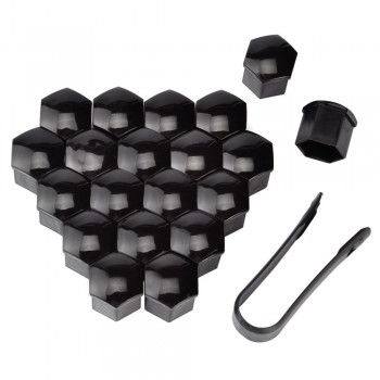 SPEEDWOW 20pcs 19mm Wheel Screw Bolts Nut Caps Tyre Wheel Hub Covers Dust Proof Auto Hub Screw Cover Hub Screw Protector