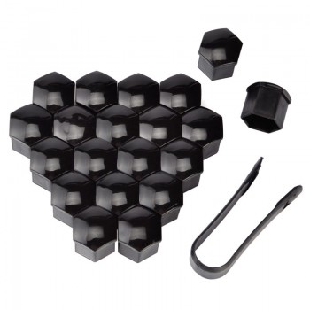 SPEEDWOW 20pcs 19mm Wheel Screw Bolts Nut Caps Tyre Wheel Hub Covers Dust Proof Auto Hub Screw Cover Hub Screw Protector