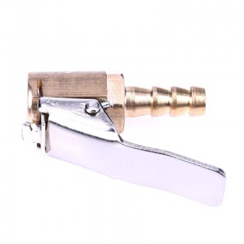 1pcs 6mm Clamp Brass Tyre Valve Air Pump Chuck Clip Tire Inflator Valve Connector High Quality Car Tire Air Chuck Lock On Clip