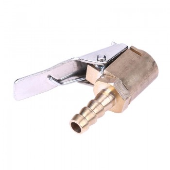 1pcs 6mm Clamp Brass Tyre Valve Air Pump Chuck Clip Tire Inflator Valve Connector High Quality Car Tire Air Chuck Lock On Clip