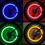 2Pcs Car Bike Bicycle Tire Wheel Valve Led Light Bike Wheel Spoke Lights CSL2017