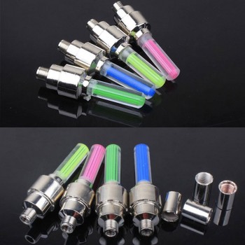 2Pcs Car Bike Bicycle Tire Wheel Valve Led Light Bike Wheel Spoke Lights CSL2017