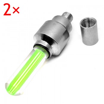 2Pcs Car Bike Bicycle Tire Wheel Valve Led Light Bike Wheel Spoke Lights CSL2017