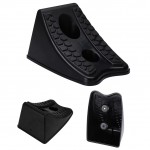 Black Car Stoppers Tire Parking Anti-skid Wheel Chocks Reverse Pad Plastic Heavy Duty Locator Truck