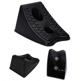 Black Car Stoppers Tire Parking Anti-skid Wheel Chocks Reverse Pad Plastic Heavy Duty Locator Truck