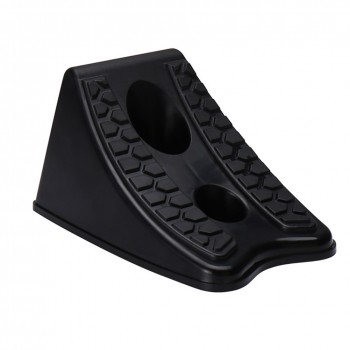 Black Car Stoppers Tire Parking Anti-skid Wheel Chocks Reverse Pad Plastic Heavy Duty Locator Truck