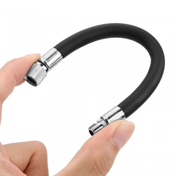 FORAUTO Tyre Valve Extension Twin Wheel Truck Valve Adapter Rubber Auto Bike Motorbike Tyre Accessories Flexible Tube