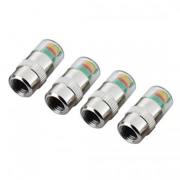 4pcs Tire Pressure Detecting Caps Visible Car Accessories Monitor Indicator