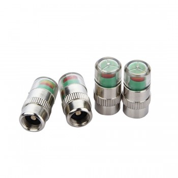 4pcs Tire Pressure Detecting Caps Visible Car Accessories Monitor Indicator