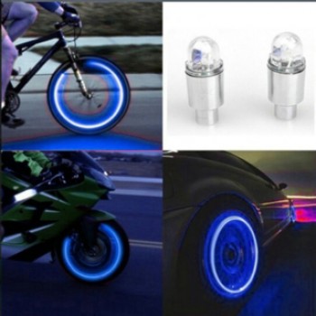 Super Power Lights Tire Lamp resistant Muiticolor Auto Accessories Bike Supplies Neon Blue Strobe LED Tire Valve Caps motorcycle