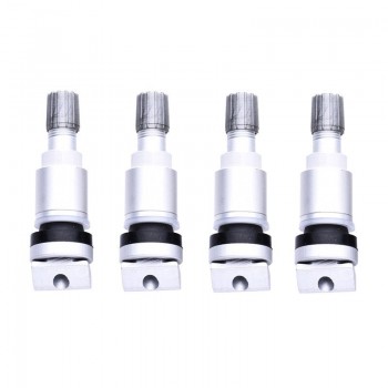 4pcs Alloy Valve Stem Auto Tire Valves for  Tubeless Valve for Tyre Pressure Monitoring System Sensor Repair Kit