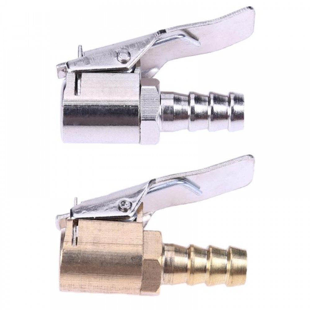 8mm Brass Car Truck Tire Inflator Air Valve Connector Clip-on Air Chuck For Car Motorcycles Electric Car Tire Inflation New