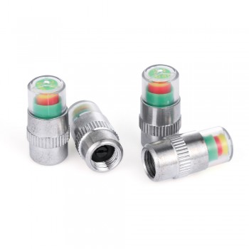 4Pcs/set Cars Tire Air Pressure Monitor Alert Indicator Tire Valve Cap Gauge Car Accessories