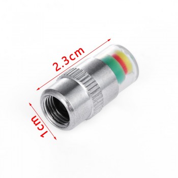 4Pcs/set Cars Tire Air Pressure Monitor Alert Indicator Tire Valve Cap Gauge Car Accessories