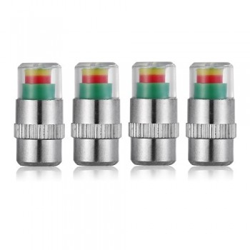 4Pcs/set Cars Tire Air Pressure Monitor Alert Indicator Tire Valve Cap Gauge Car Accessories