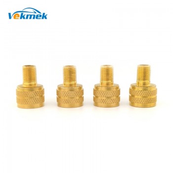 4pcs Large Bore Metal Tire Valve Adaptors Wheel Valve Stem Reducer Caps for Cat Loader Earthmover Tyre Valve Covers for Tractors