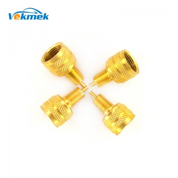 4pcs Large Bore Metal Tire Valve Adaptors Wheel Valve Stem Reducer Caps for Cat Loader Earthmover Tyre Valve Covers for Tractors