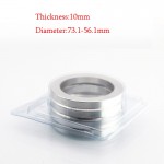 4pcs/set  Aluminum Hub Centric Rings Car Wheel Bore Center Collar 73.1-56.1mm For Subaru