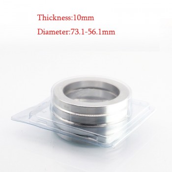 4pcs/set  Aluminum Hub Centric Rings Car Wheel Bore Center Collar 73.1-56.1mm For Subaru
