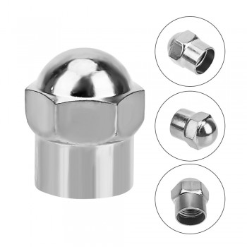 100Pcs Car Wheel Tire Valve Stem Cap Round Head Car Tyre Air Pressure Caps Chrome Plated Airtight Cover Tire Accessories