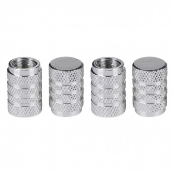 8pcs Tire Stem Valve Caps Aluminium Car Dustproof Caps Tire Wheel Stem Air Valve Caps (Silver)