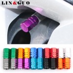 2Pcs Universal Aluminum Cycling Tyre Air Valve Caps Bicycle motorcycle Tire Valve Cap Car Wheel Cover Styling Round 10 Colors
