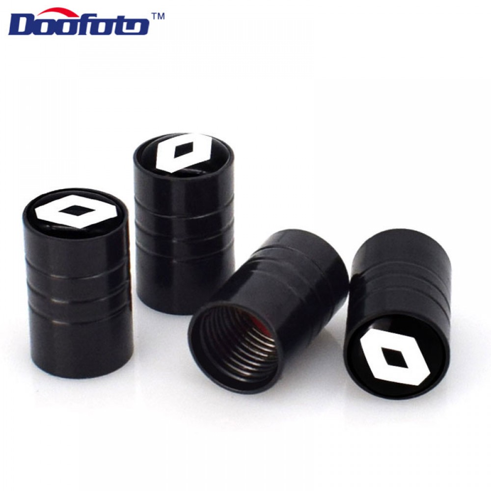 Doofoto Car Styling Auto Bicycle Wheel Tire Valve Tyre Air Caps Case For Renault Clio Scenic Megane Accessories Car-Styling 4pcs