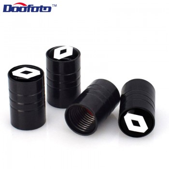 Doofoto Car Styling Auto Bicycle Wheel Tire Valve Tyre Air Caps Case For Renault Clio Scenic Megane Accessories Car-Styling 4pcs