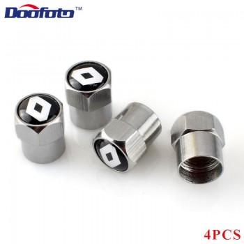 Doofoto Car Styling Auto Bicycle Wheel Tire Valve Tyre Air Caps Case For Renault Clio Scenic Megane Accessories Car-Styling 4pcs
