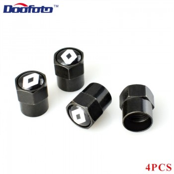 Doofoto Car Styling Auto Bicycle Wheel Tire Valve Tyre Air Caps Case For Renault Clio Scenic Megane Accessories Car-Styling 4pcs