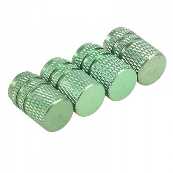 POSSBAY 4Pcs Universal Aluminum Car Tyre Air Valve Caps Bicycle Tire Valve Cap Car Wheel Cover Styling Round Tire Accessories