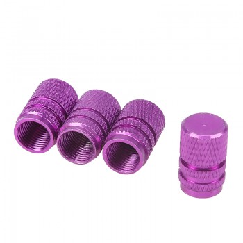 POSSBAY 4Pcs Universal Aluminum Car Tyre Air Valve Caps Bicycle Tire Valve Cap Car Wheel Cover Styling Round Tire Accessories