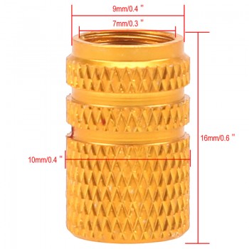 POSSBAY 4Pcs Universal Aluminum Car Tyre Air Valve Caps Bicycle Tire Valve Cap Car Wheel Cover Styling Round Tire Accessories