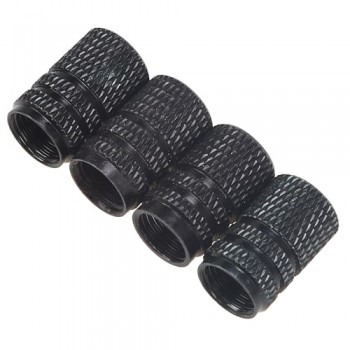 POSSBAY 4Pcs Universal Aluminum Car Tyre Air Valve Caps Bicycle Tire Valve Cap Car Wheel Cover Styling Round Tire Accessories