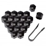 SPEEDWOW 20pcs 19mm Tyre Wheel Hub Covers Wheel Nuts Covers Protection Caps Tire Wheel Screw Bolts Nut Caps Hub Screw Protector