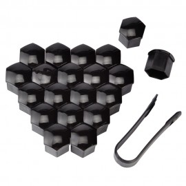 SPEEDWOW 20pcs 19mm Tyre Wheel Hub Covers Wheel Nuts Covers Protection Caps Tire Wheel Screw Bolts Nut Caps Hub Screw Protector