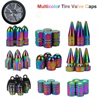 4x Aluminum Bullet Car Truck Air Port Cover Tire Rim Valve Wheel Stem Caps