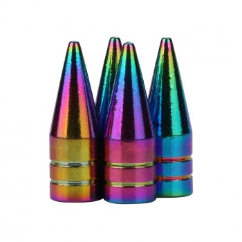 4x Aluminum Bullet Car Truck Air Port Cover Tire Rim Valve Wheel Stem Caps
