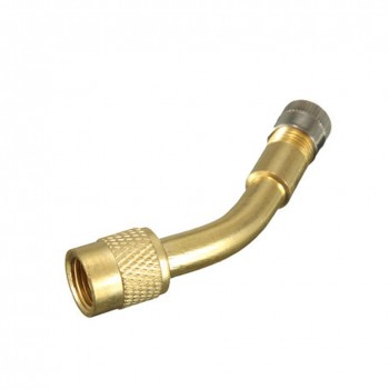 90 Degree Brass Air Tyre Valve Schrader Valve Stem with Extension Adapter for Car Truck Motorcycle Motor Auto car-styling