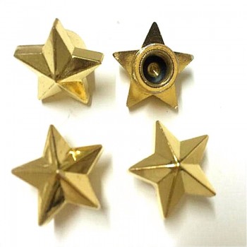 Universal Gold Sliver Five Star Tire Air Valve Stem Cap Wheel Rim Cover For Car Truck Motorcycle Bike 1.3*1.3*1.3CM 4pcs/lot