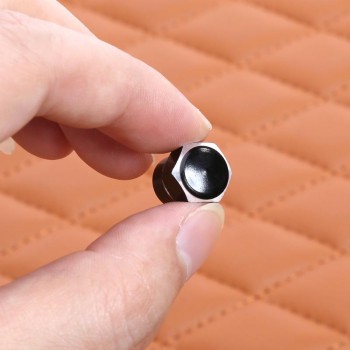 4 Pcs Universal Aluminum Auto Bicycle Car Tire Valve Caps Tyre Wheel Hexagonal Ventile Air Stems Cover Airtight Rims Accessories