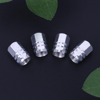 4pcs Car Wheel Tire Valve Air Caps Stem Covers Bicycle Tire Valve Cap Car Wheel Styling Round Auto Airtight Stems Dust Cover