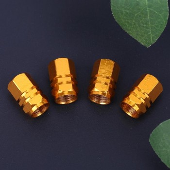 4pcs Car Wheel Tire Valve Air Caps Stem Covers Bicycle Tire Valve Cap Car Wheel Styling Round Auto Airtight Stems Dust Cover