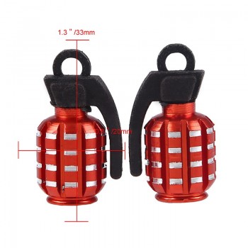 4Pcs/Lot Grenades Bomb Car Wheel Tire Valves Tyre Stem Air Caps Airtight Cover for KTM BMW ATV Motorcycle Bike Car Styling